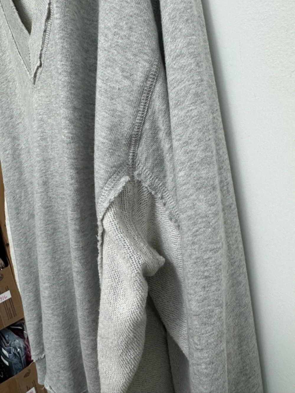 Aerie Vacay Everyday V-Neck Sweatshirt Women’s XXL Oversized Loungewear Travel - Picture 4 of 12